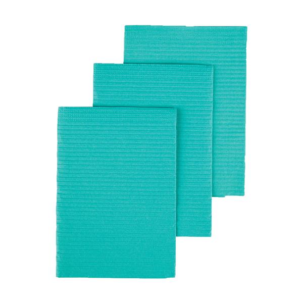 Towel Patient Dri-Gard 13 in x 19 in Aqua 2 Ply Tissue / Poly 500/Ca